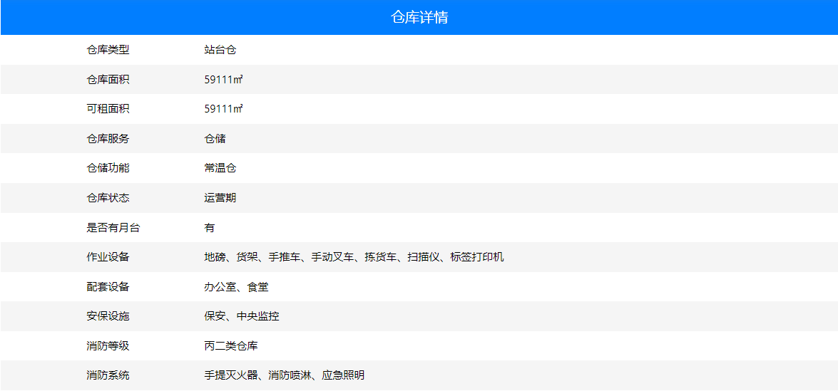 中山云仓详情